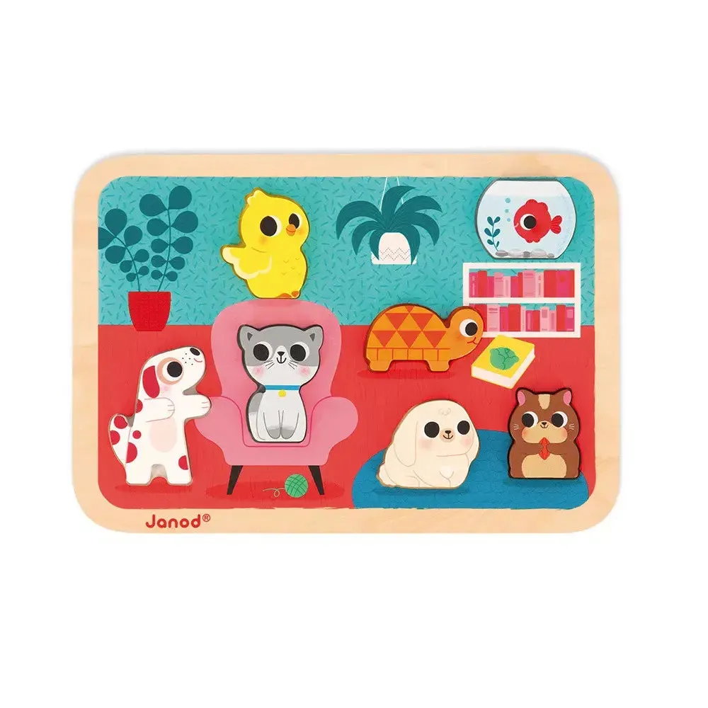 Janod Pets Chunky Puzzle