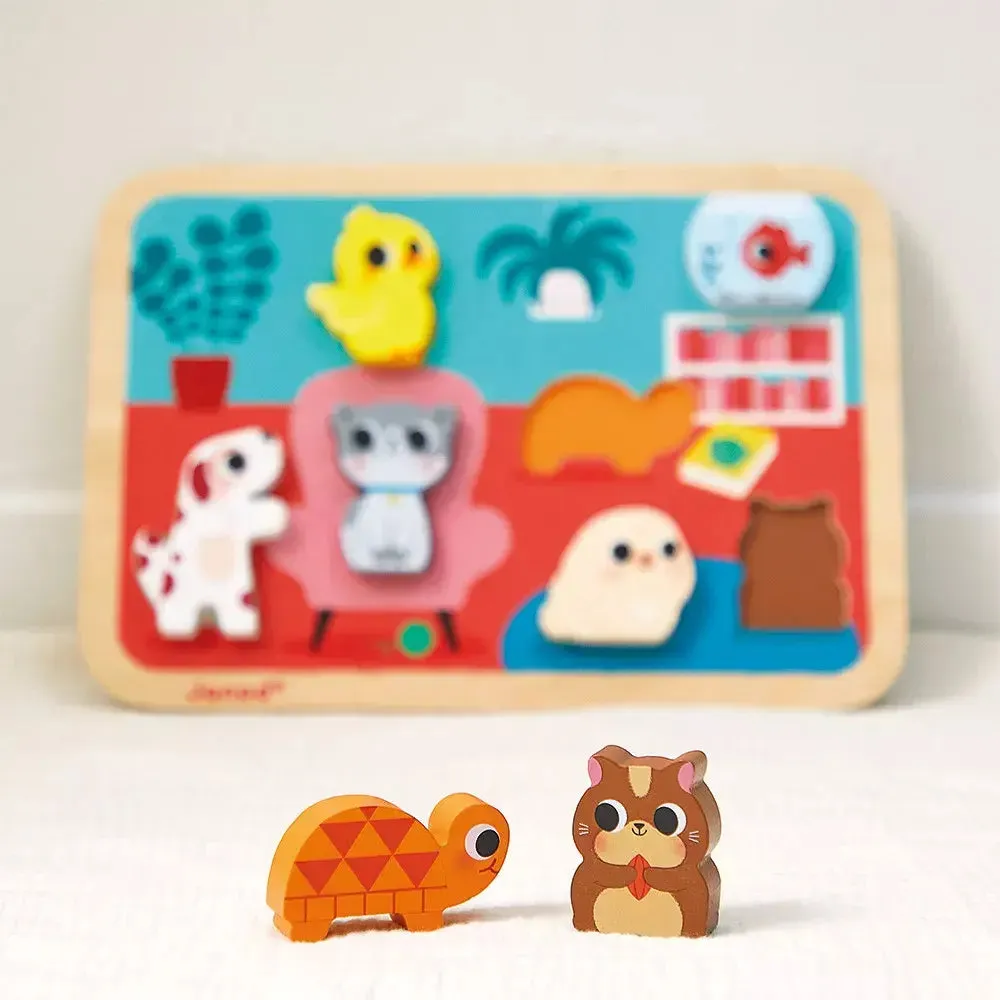 Janod Pets Chunky Puzzle