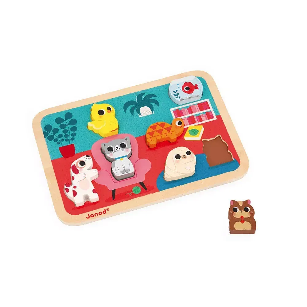 Janod Pets Chunky Puzzle