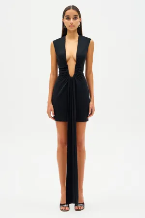 JENNIFER CUPRO MINI DRESS