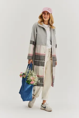 Juliette combined fabric coat