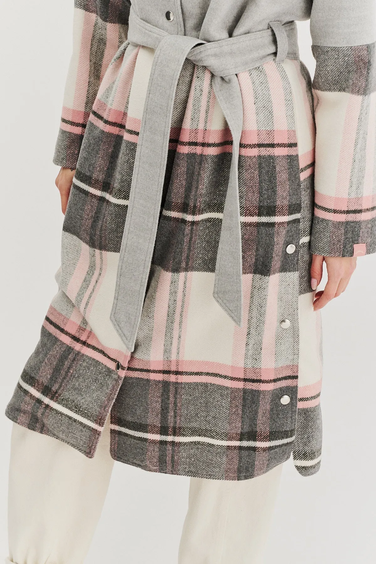 Juliette combined fabric coat