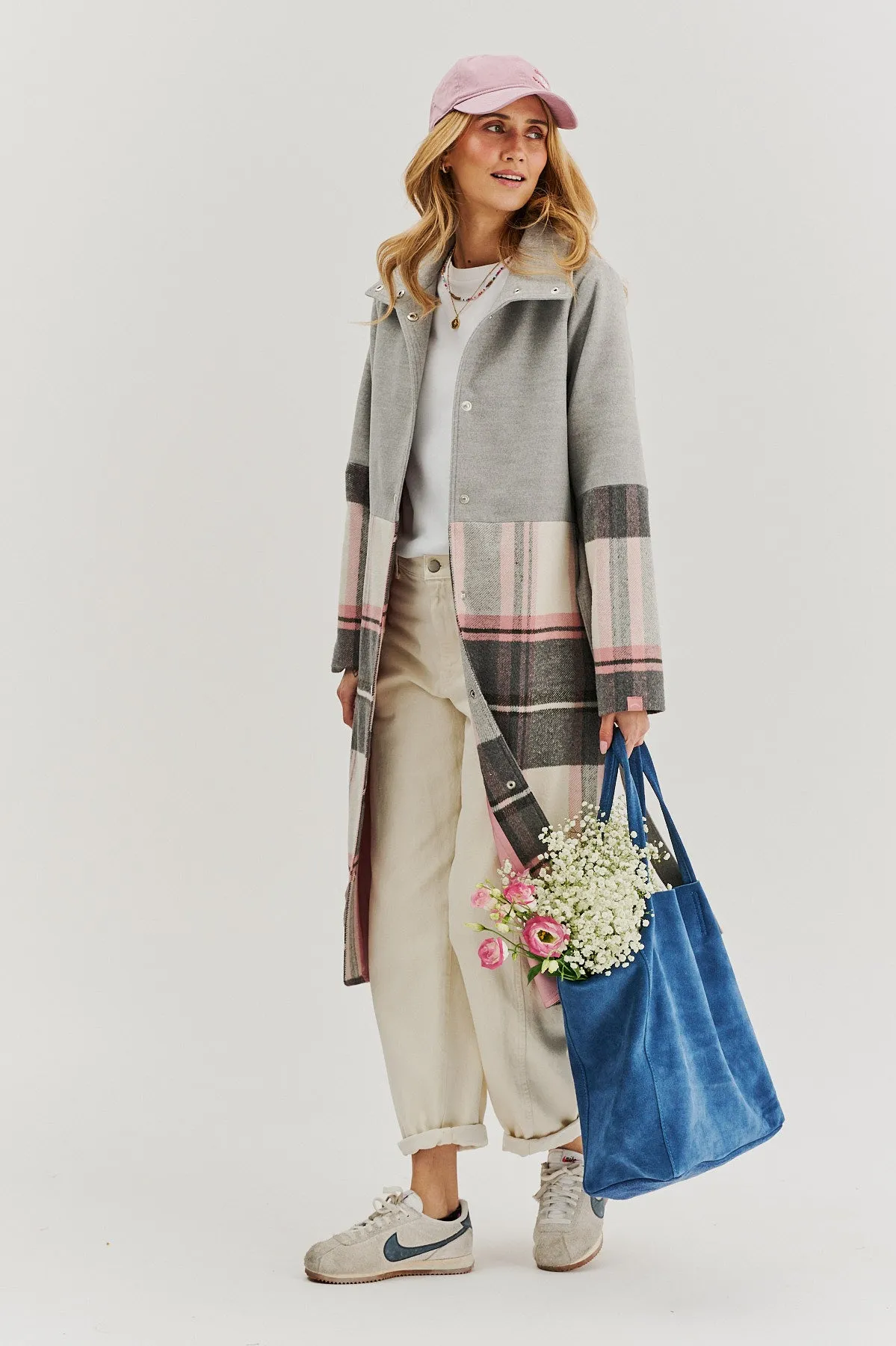 Juliette combined fabric coat