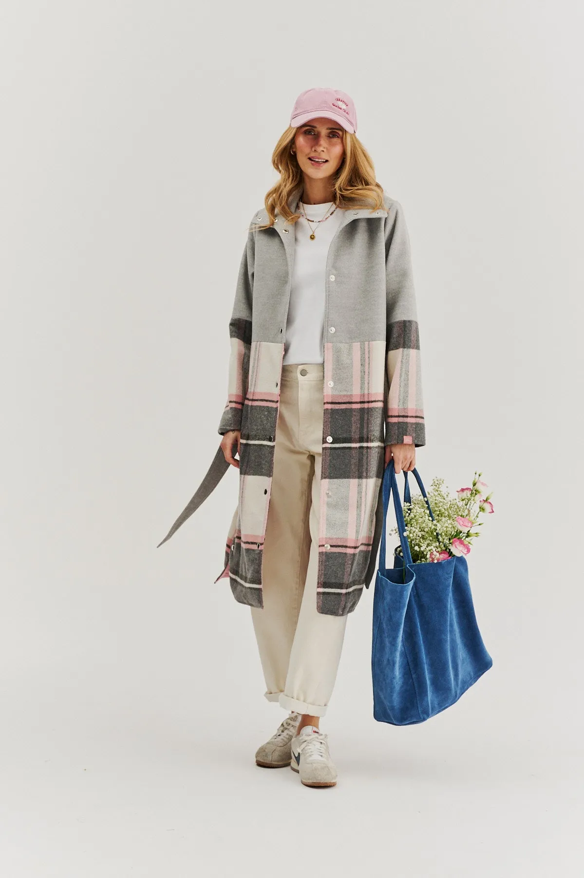 Juliette combined fabric coat