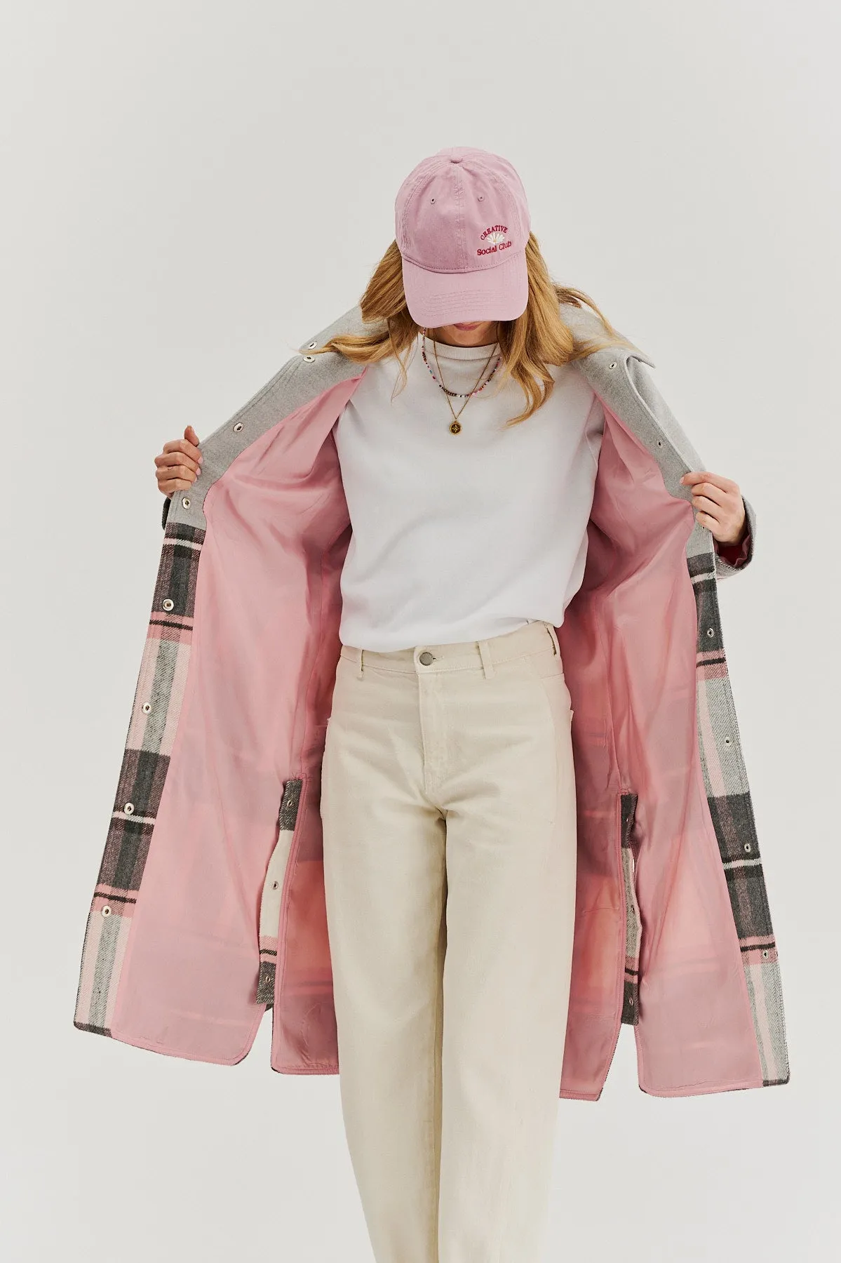 Juliette combined fabric coat