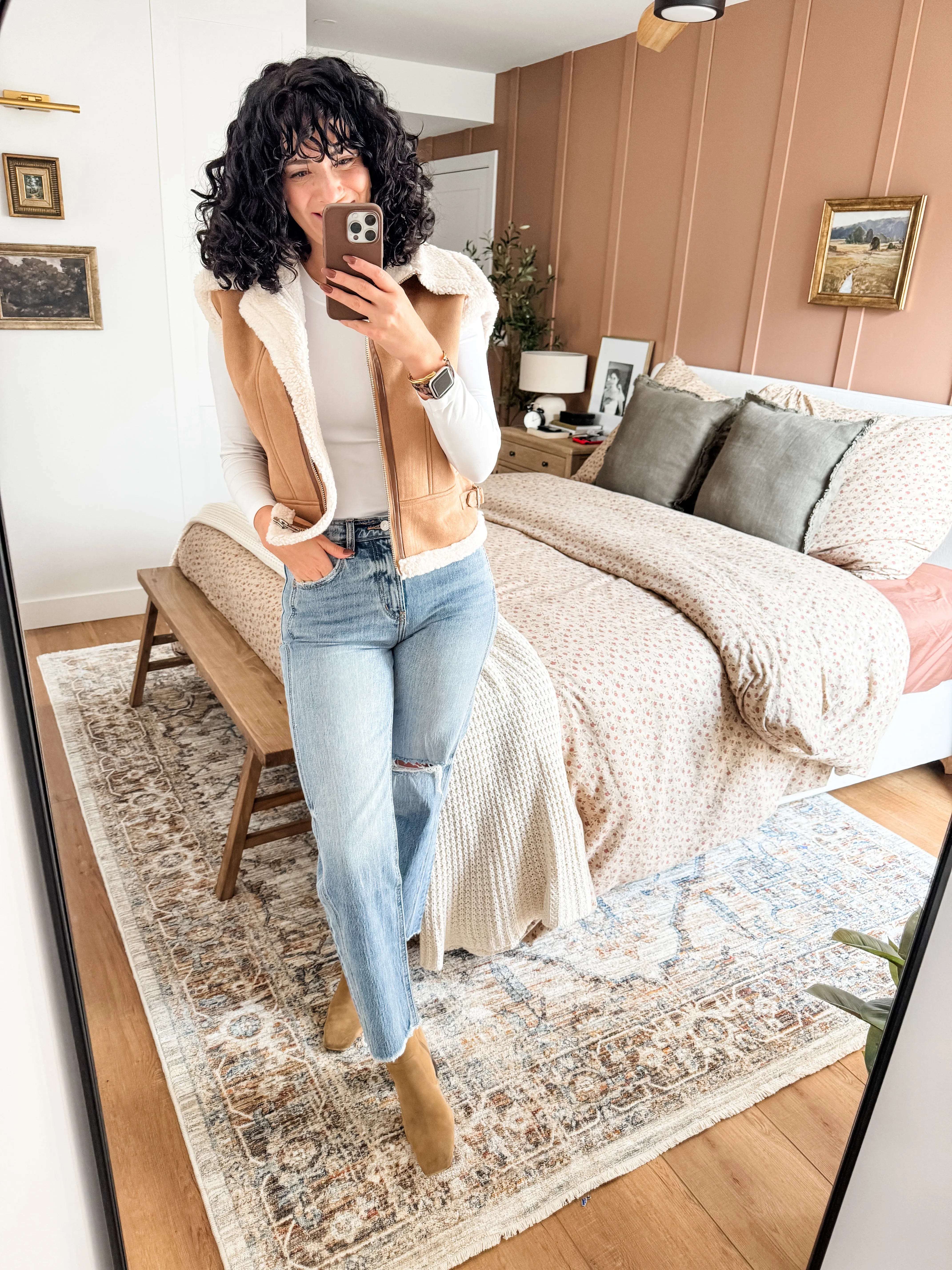 Kancan Ultra High Rise Distressed Straight Jeans