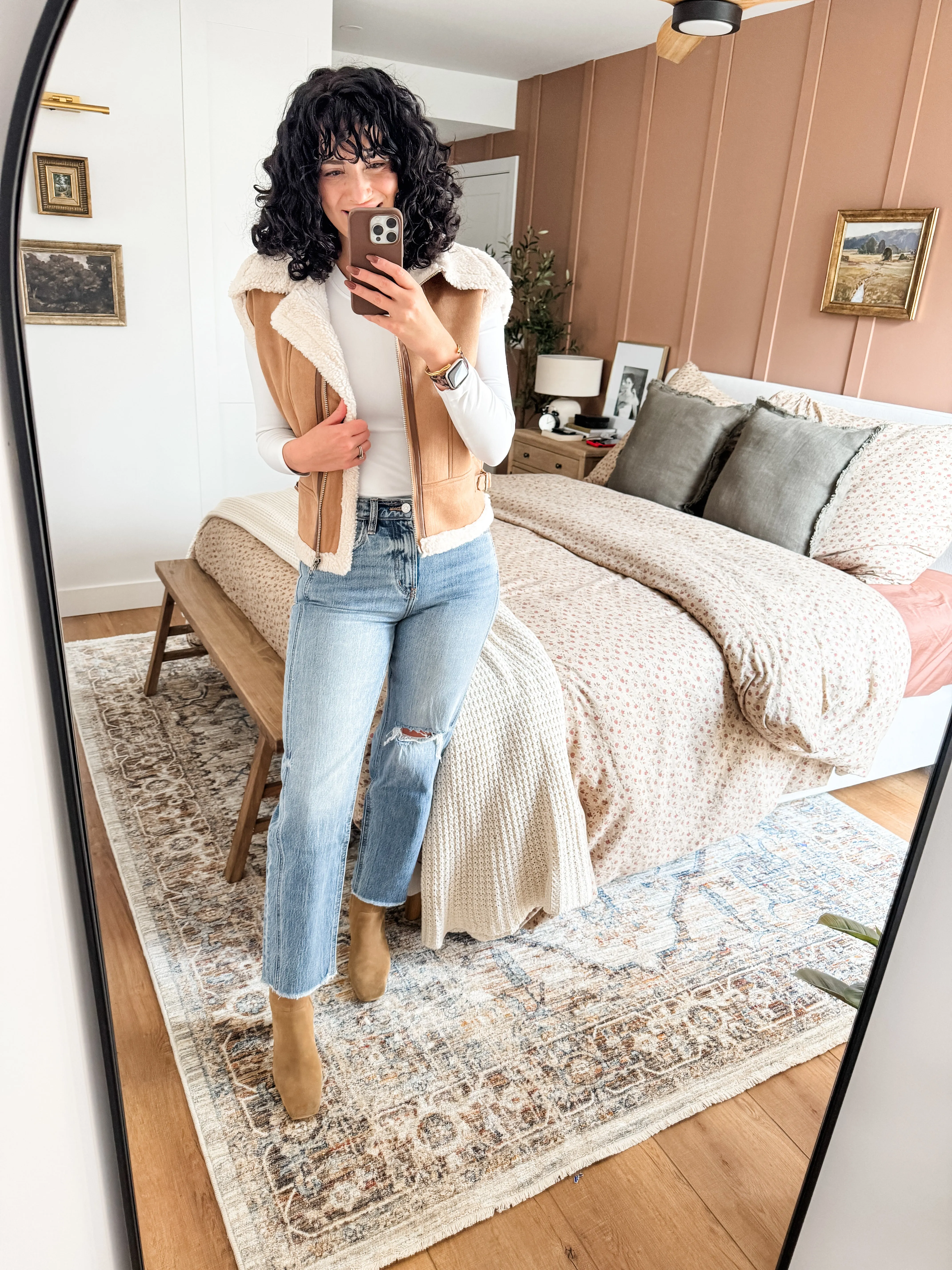 Kancan Ultra High Rise Distressed Straight Jeans