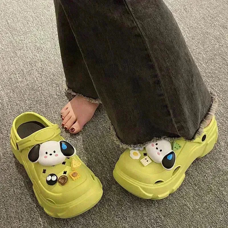 Kawaii Pochacco Platform Clogs