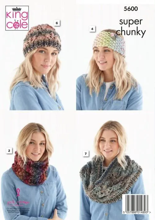 King Cole 5600 Ladies Accessories - Super chunky