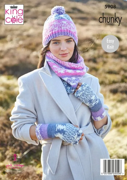 King Cole 5908 - Chunky - Accessories - Easy to Knit