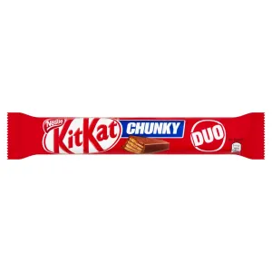 KITKAT Chunky Duo Milk Chocolate Bar, 64g (Box of 24)