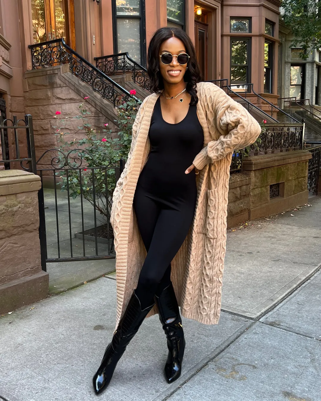 Knit Open Long Cardigan