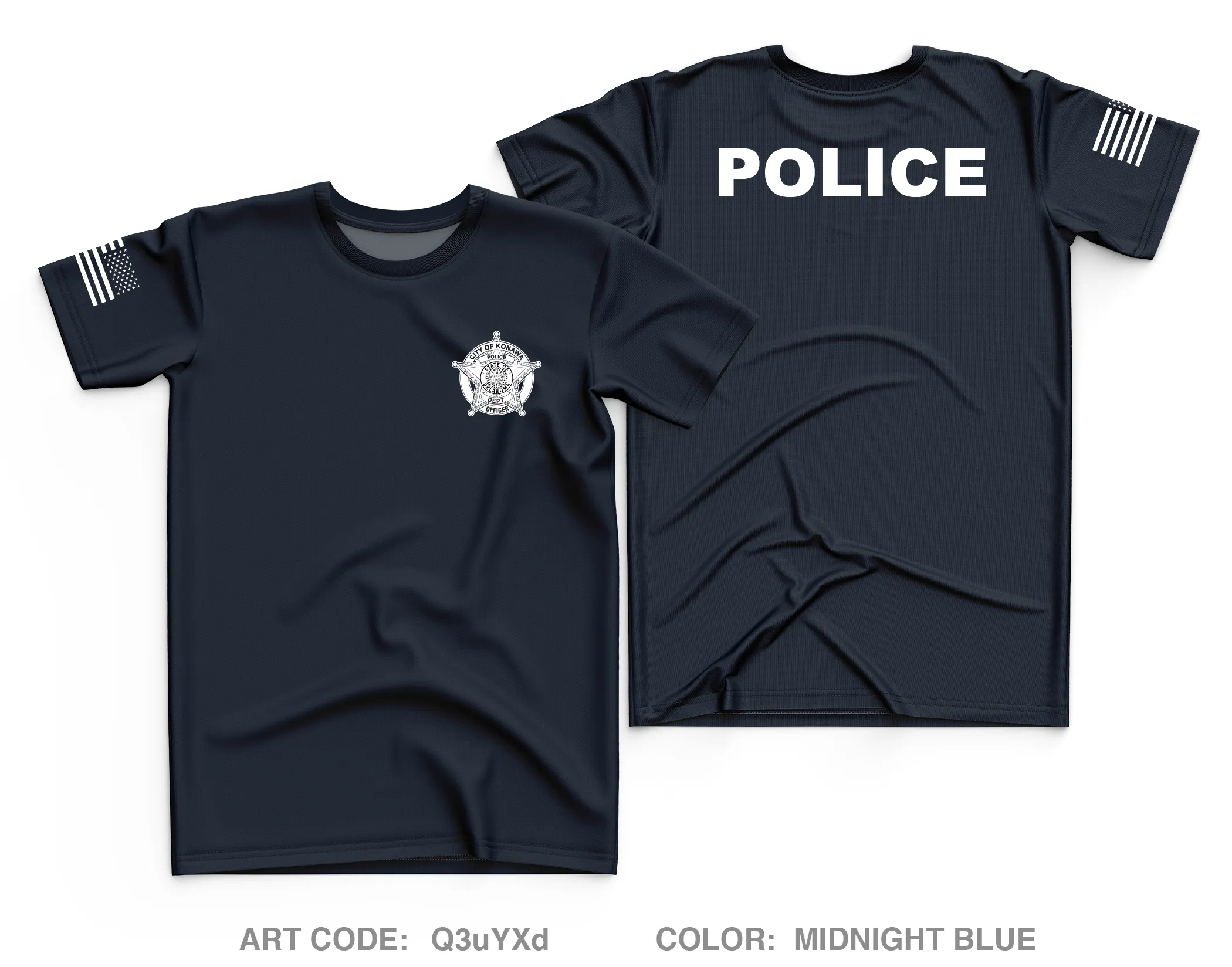 Konawa police department Core Men's SS Performance Tee - Q3uYXd