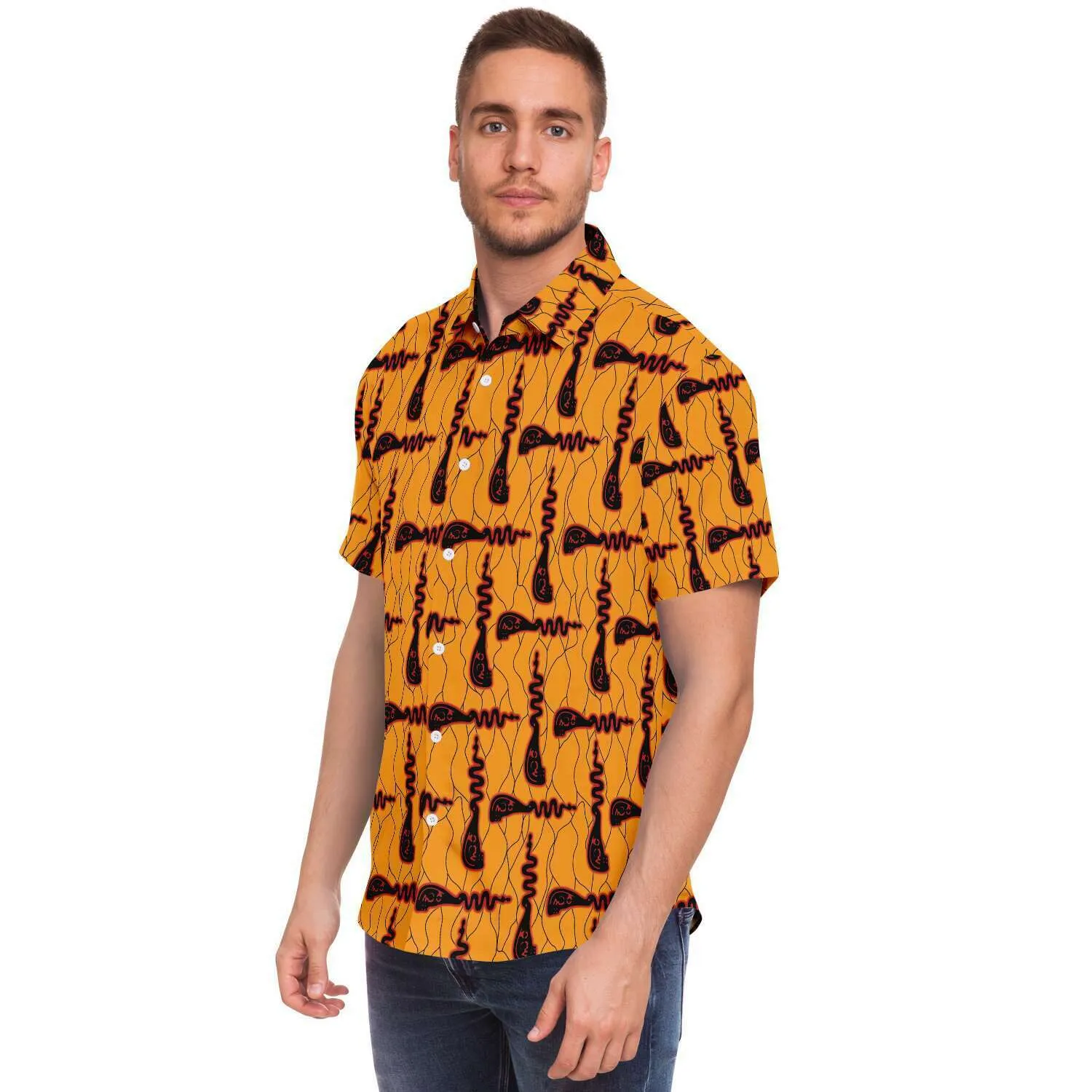 Koze African Print Short Sleeve Shirt