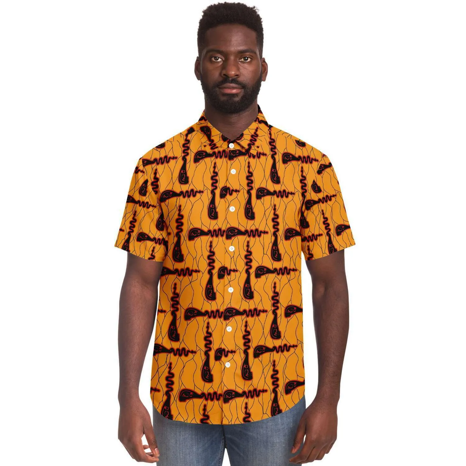 Koze African Print Short Sleeve Shirt