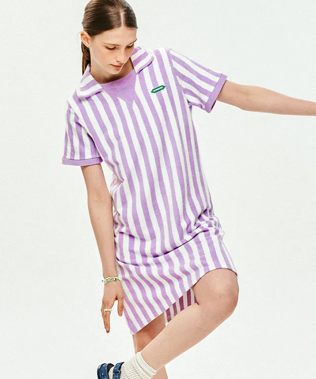 LE SONNET Sporty Terry One-piece - Lavender
