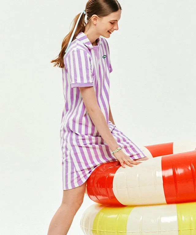 LE SONNET Sporty Terry One-piece - Lavender