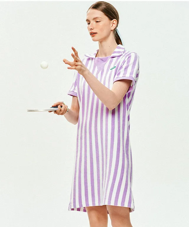 LE SONNET Sporty Terry One-piece - Lavender