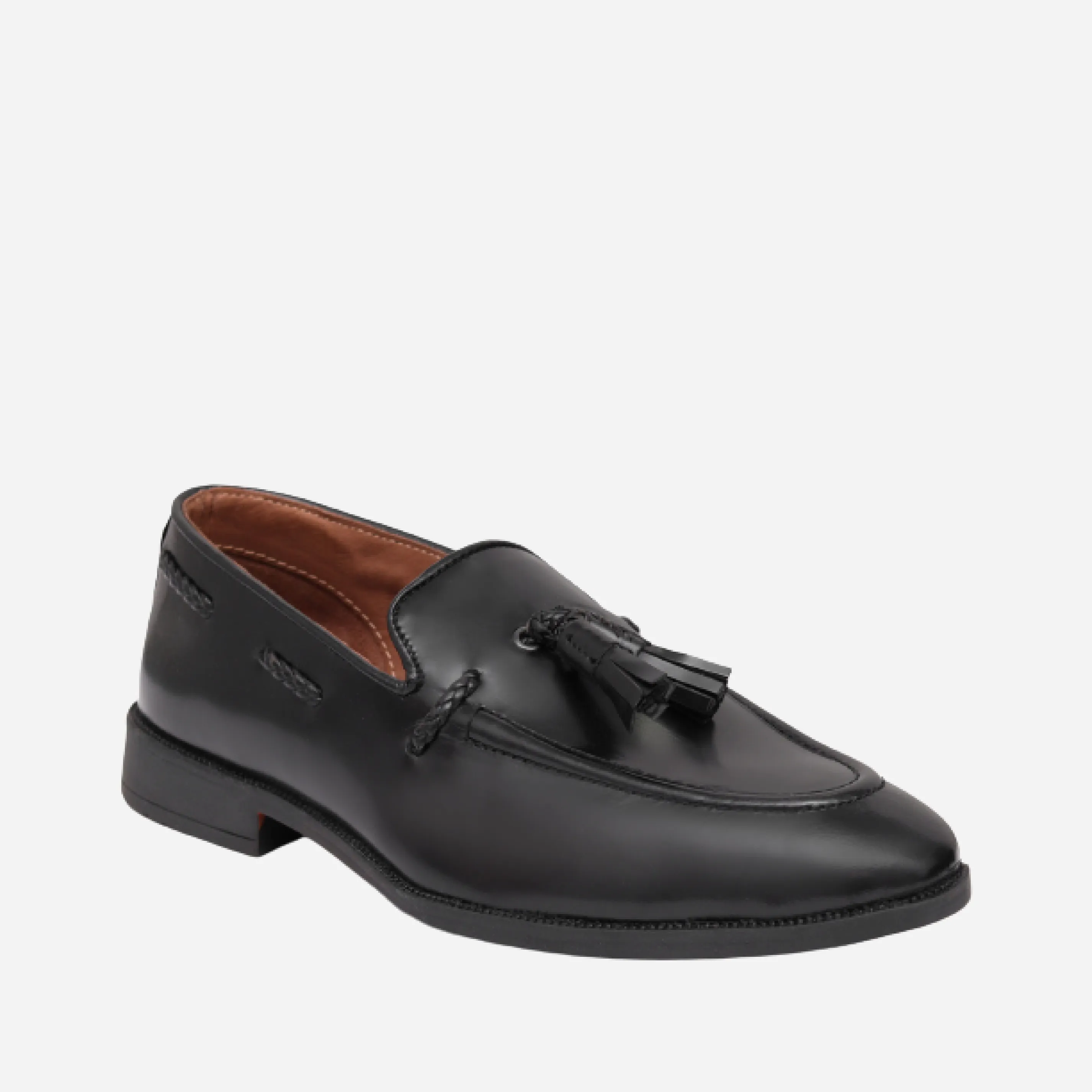 Leather Tassel Loafer - Cherry