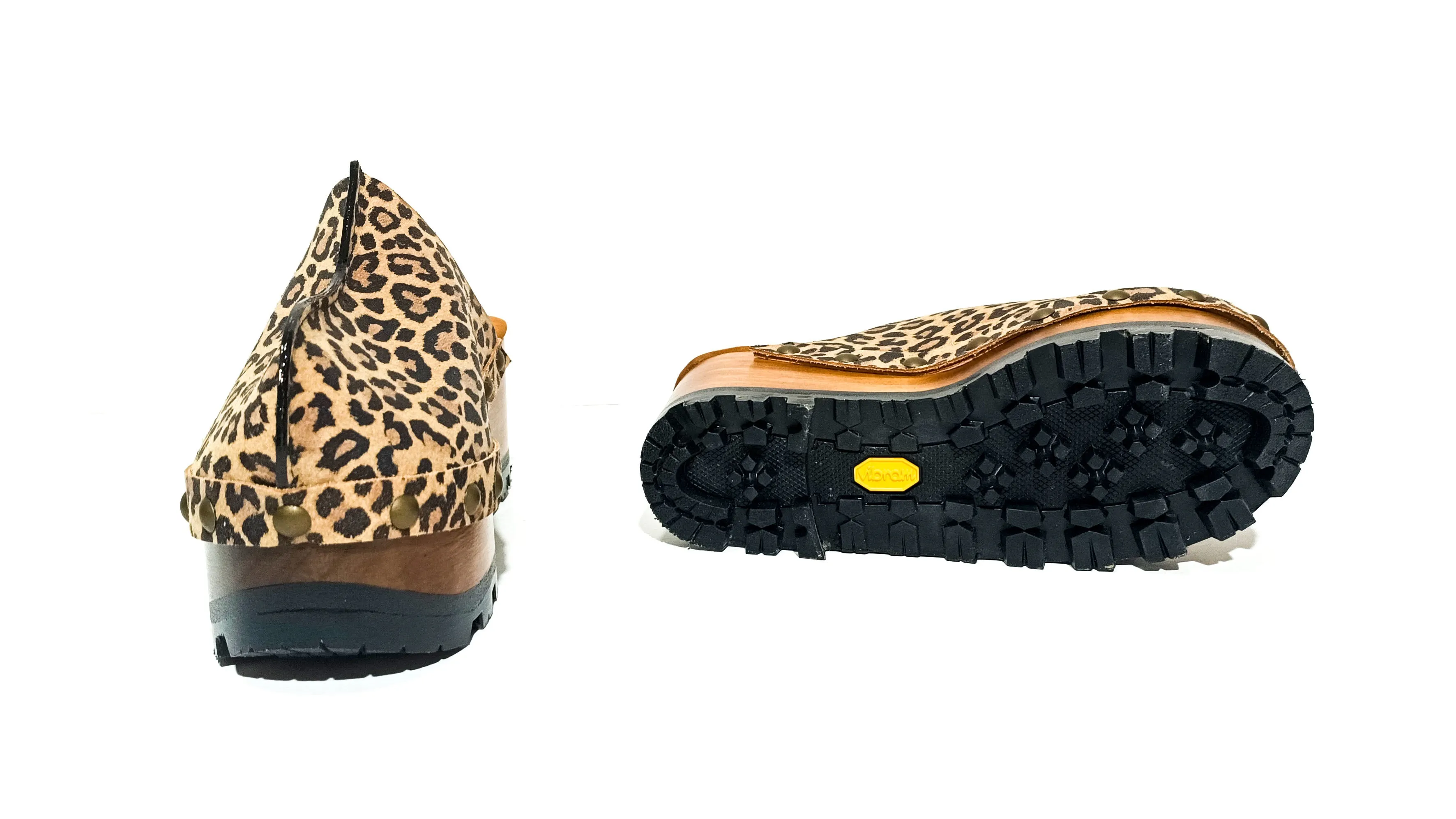 Leopard Clogs