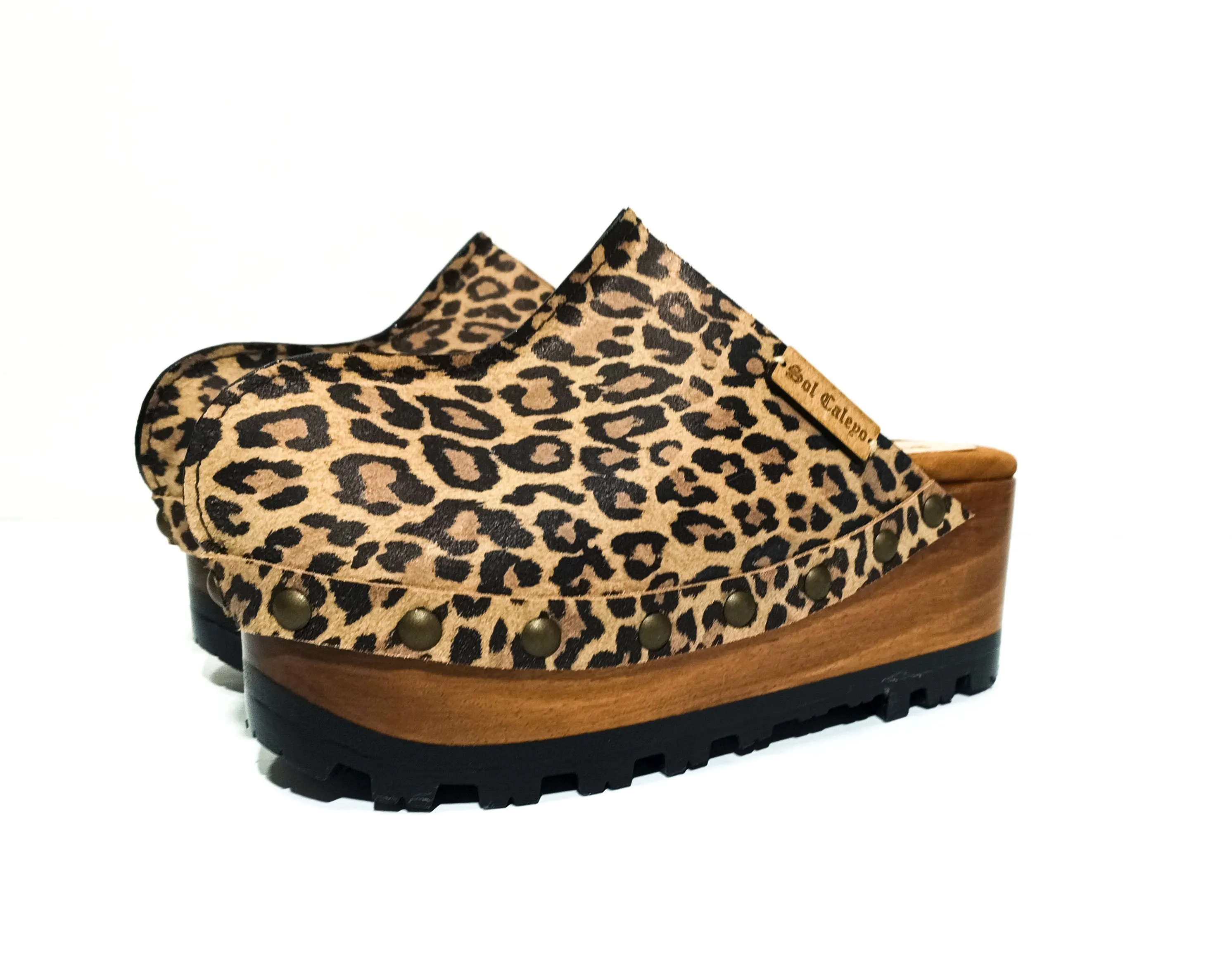 Leopard Clogs