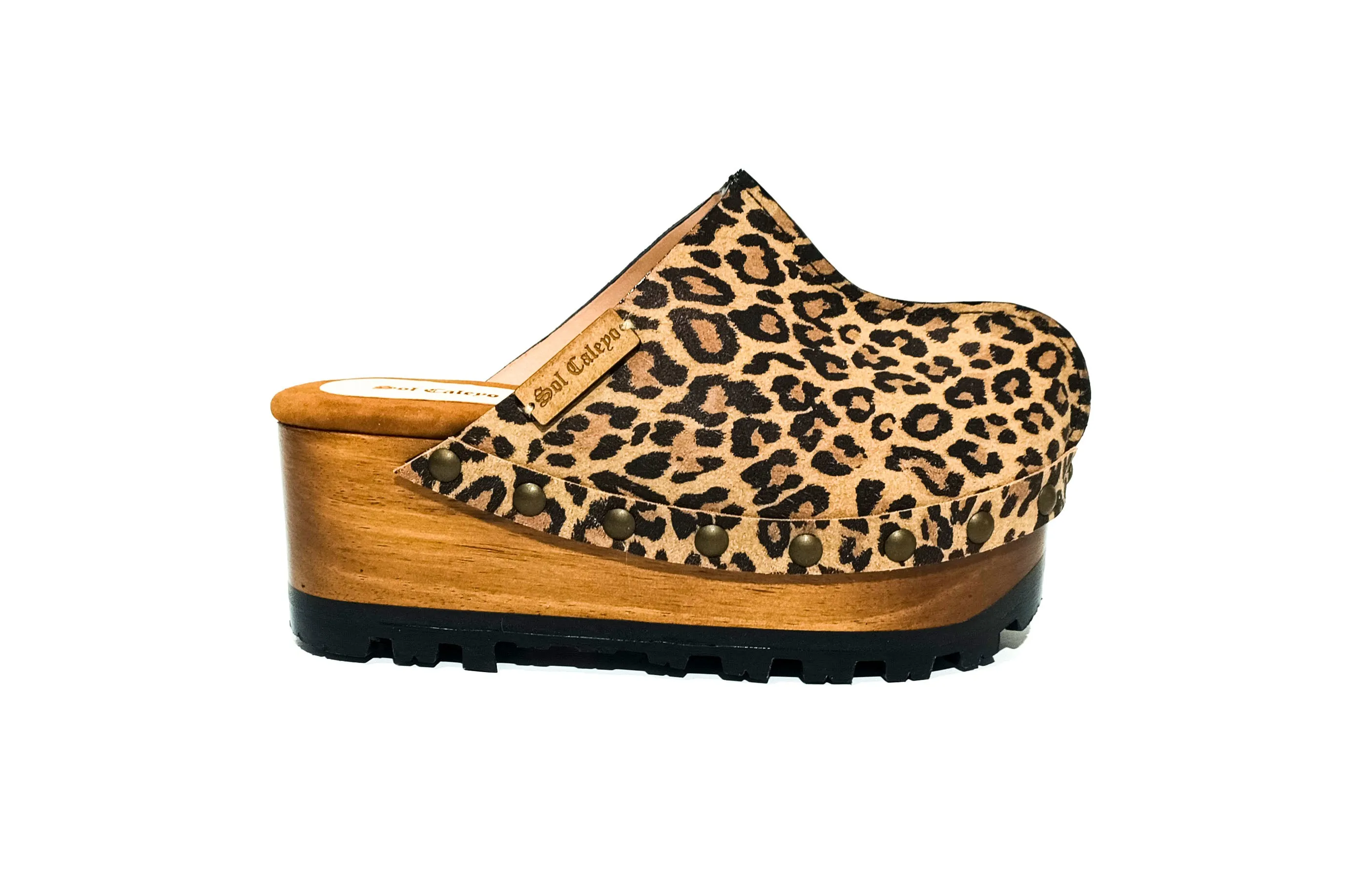 Leopard Clogs