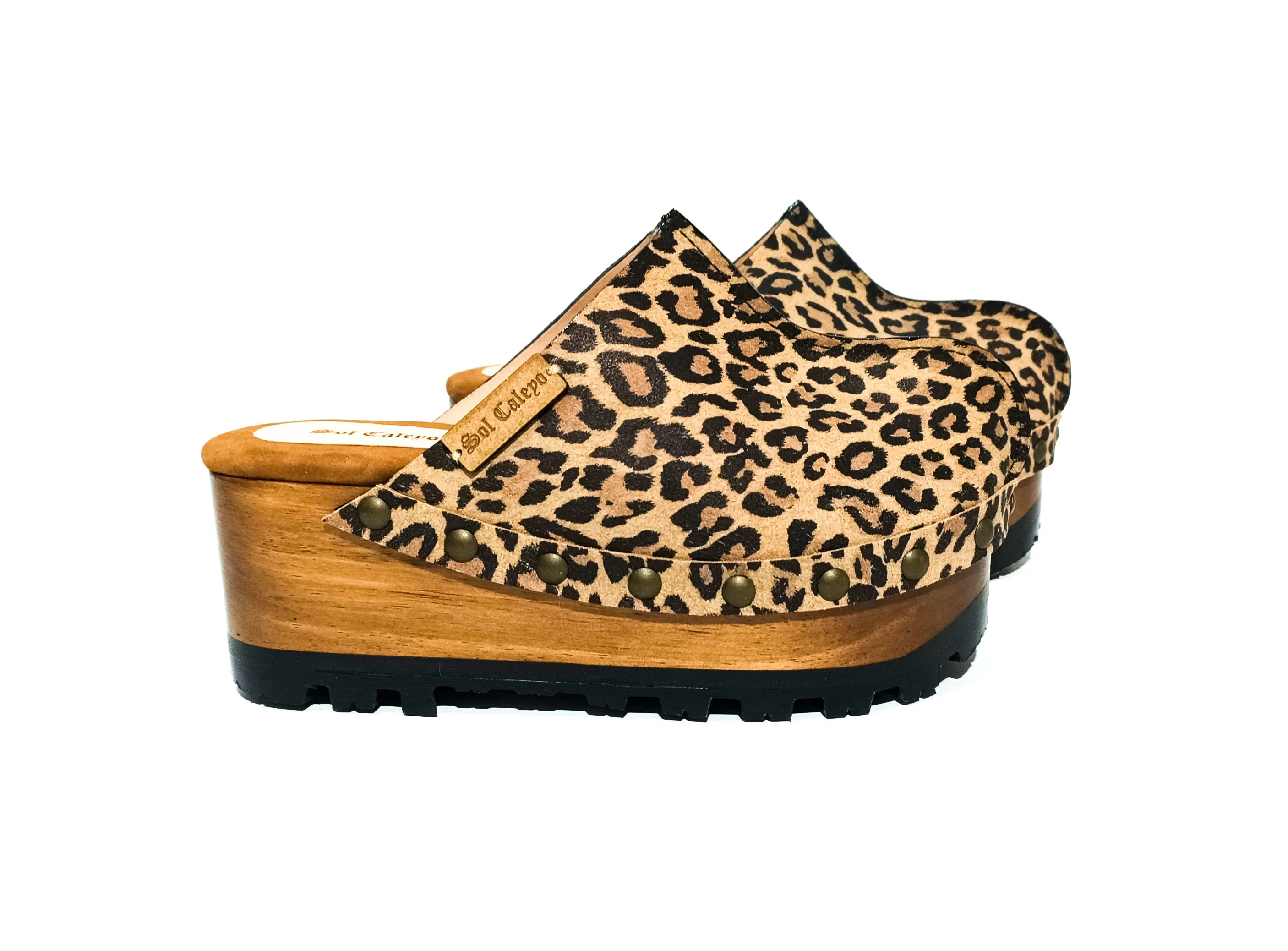 Leopard Clogs