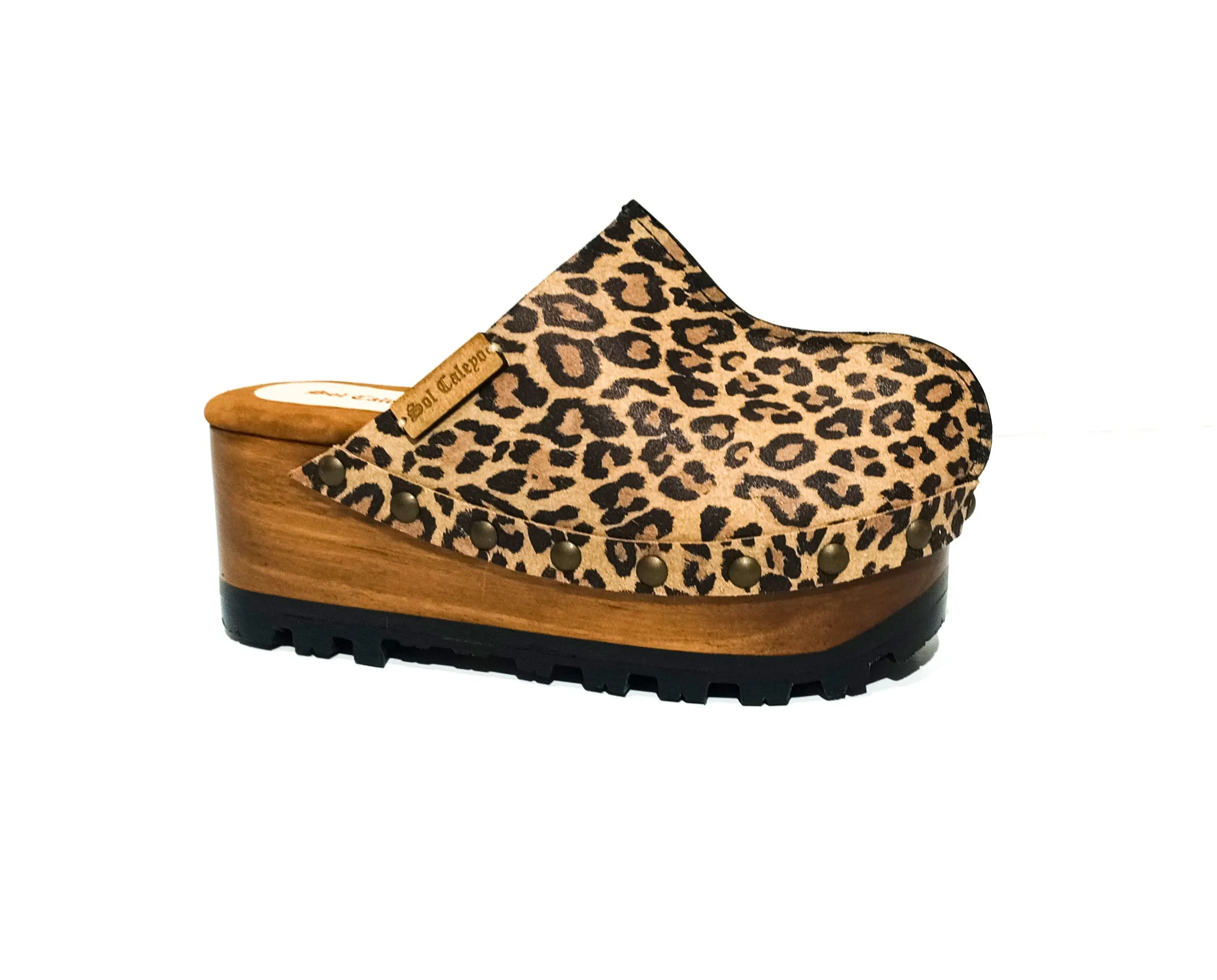 Leopard Clogs