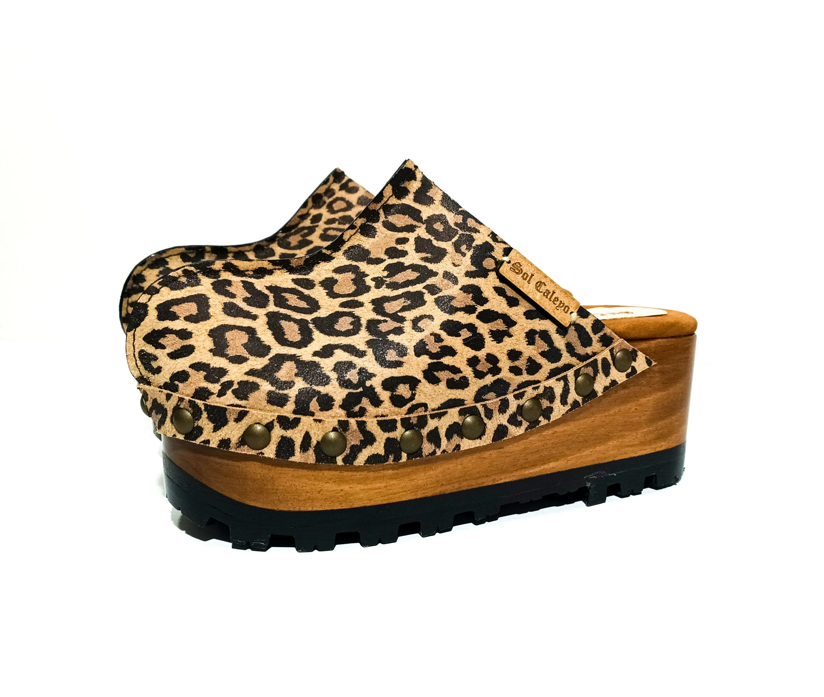 Leopard Clogs