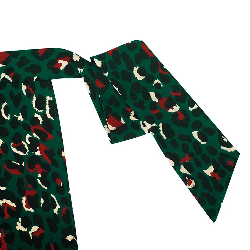 Leopard Verde Skirt