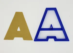 Letter A Cookie Cutter Chunky Alphabet 9.5cm