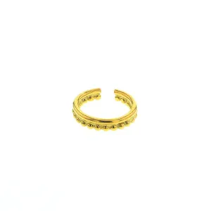 Lotus Gold Vermeil Drift Ring