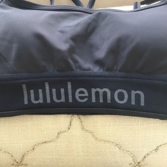 Lululemon Logo Train Strappy Bra Light Support