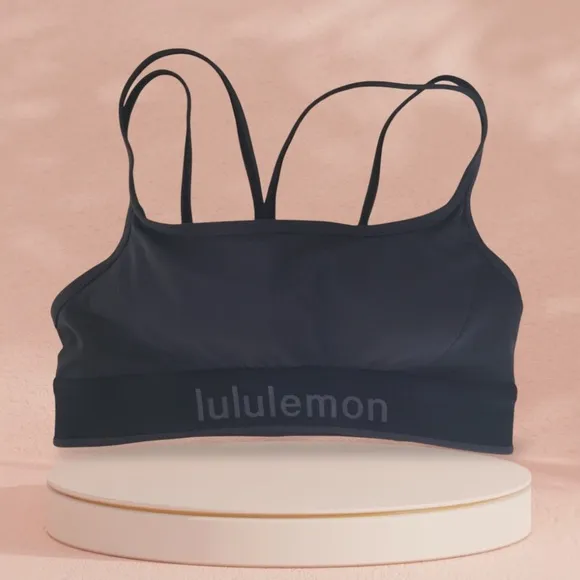 Lululemon Logo Train Strappy Bra Light Support