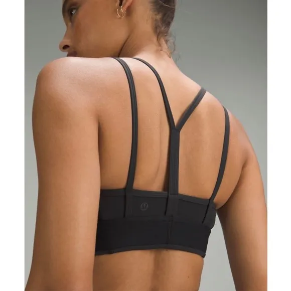 Lululemon Logo Train Strappy Bra Light Support