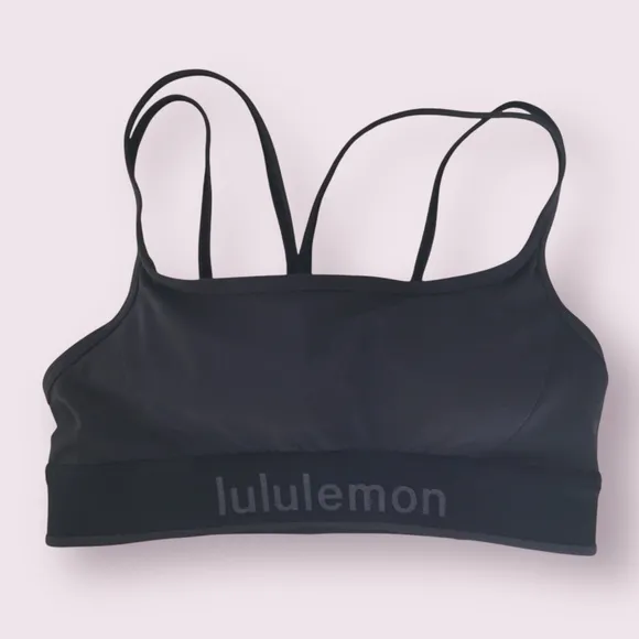 Lululemon Logo Train Strappy Bra Light Support