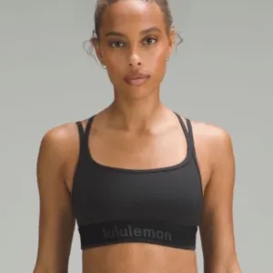 Lululemon Logo Train Strappy Bra Light Support