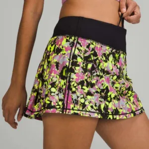 Lululemon Pace Rival Mid Rise Floral Skirt Size 4
