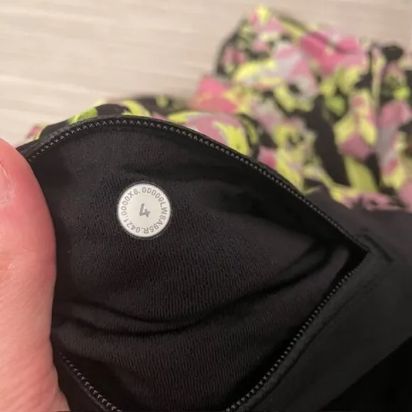 Lululemon Pace Rival Mid Rise Floral Skirt Size 4