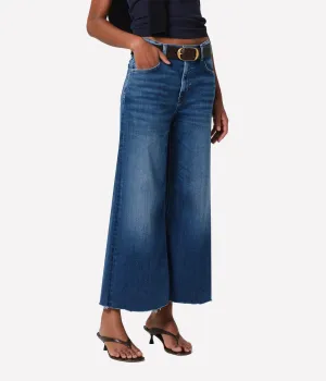 Lyra Crop Wide Leg Jean in Ambry
