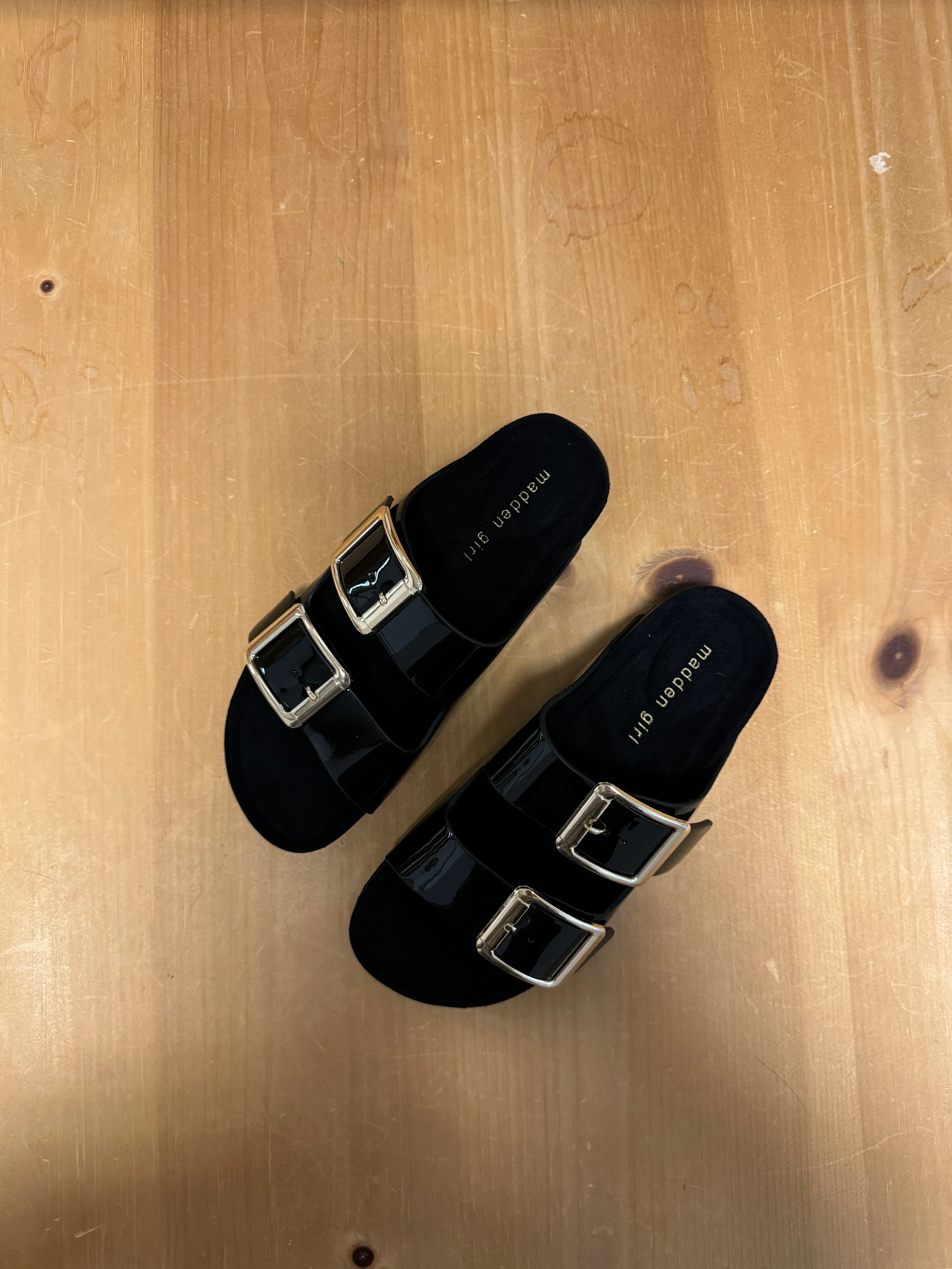 Madden Girl Black Bodiee Sandal
