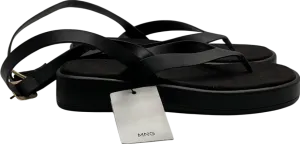 MANGO Black Buckle Ankle Bracelet Sandal UK 5 EU 38 👠