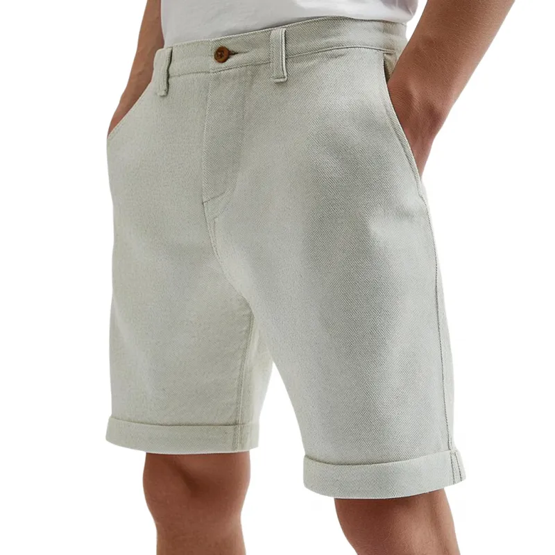 Men's Casual Breathable Comfortable Cotton Twill Slim Shorts MTA1105D5M