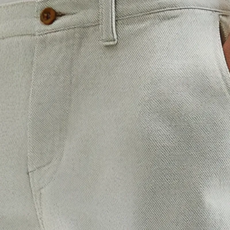 Men's Casual Breathable Comfortable Cotton Twill Slim Shorts MTA1105D5M