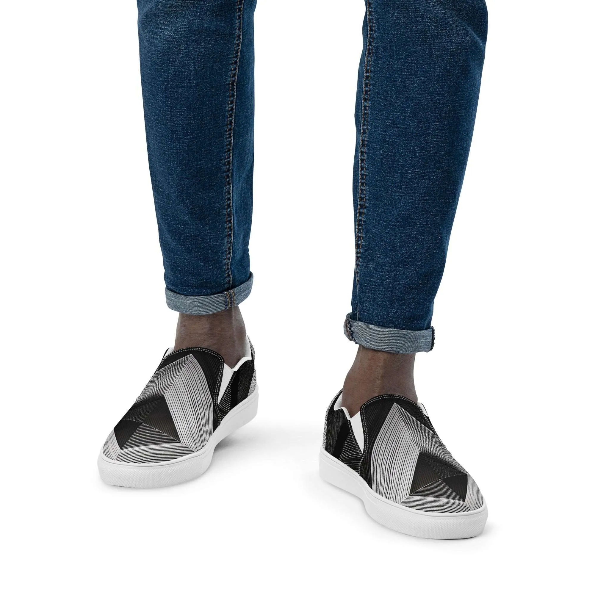 Men’s Slip-on Canvas Stamp-10