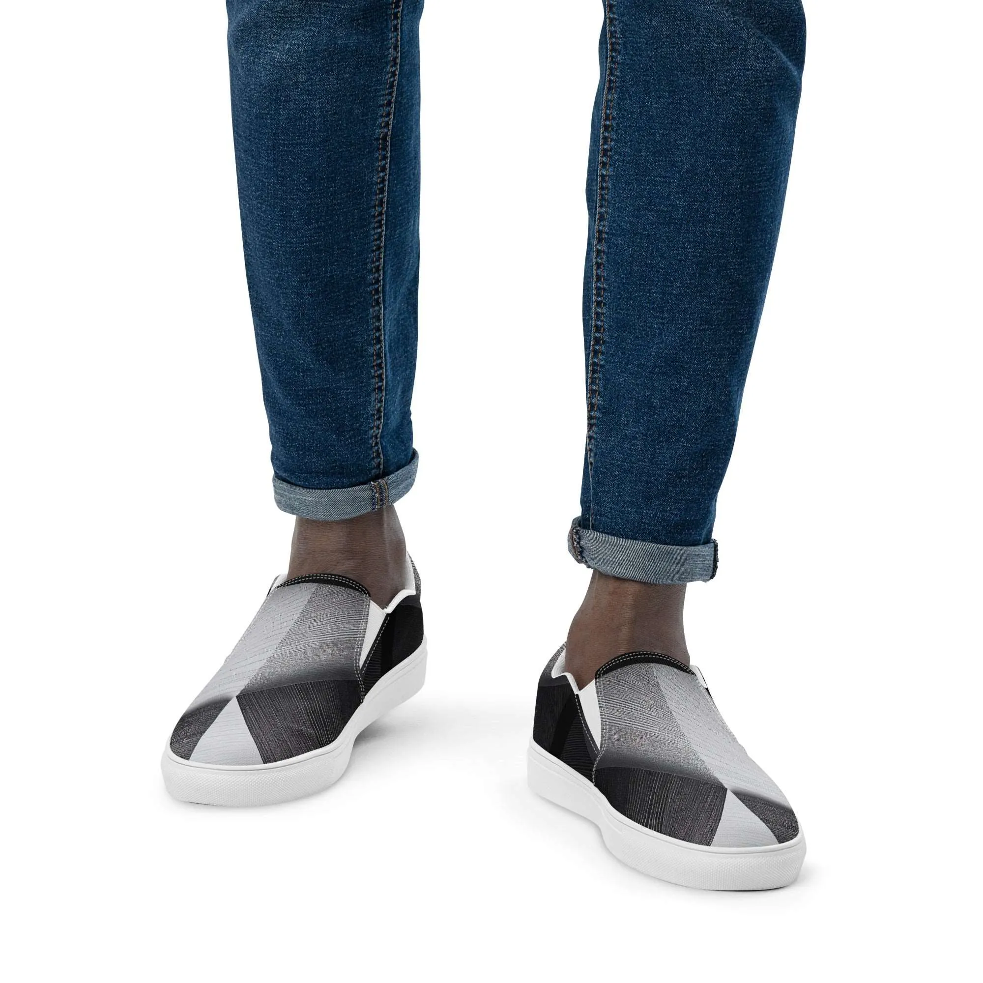 Men’s Slip-on Canvas Stamp-2