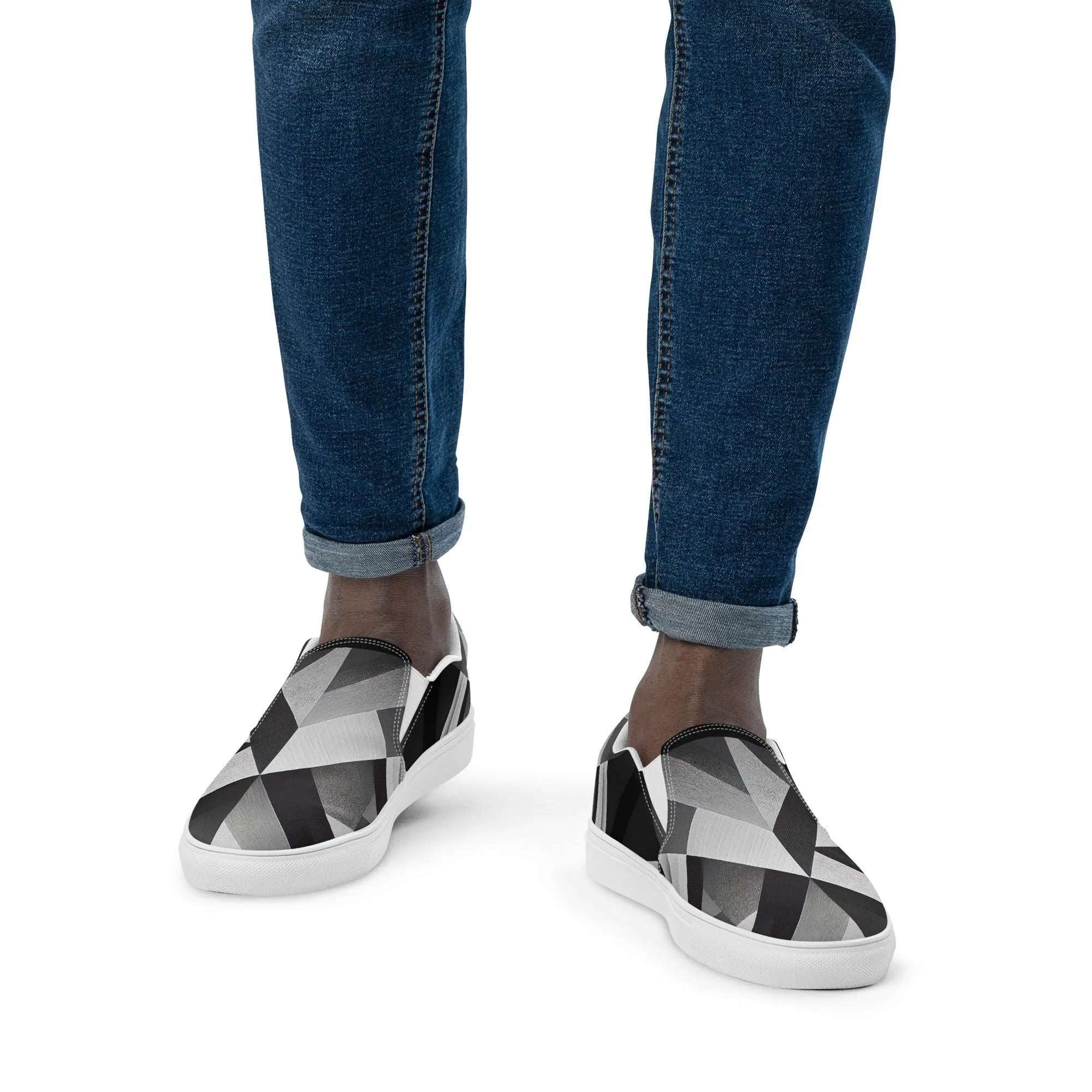 Men’s Slip-on Canvas Stamp-3