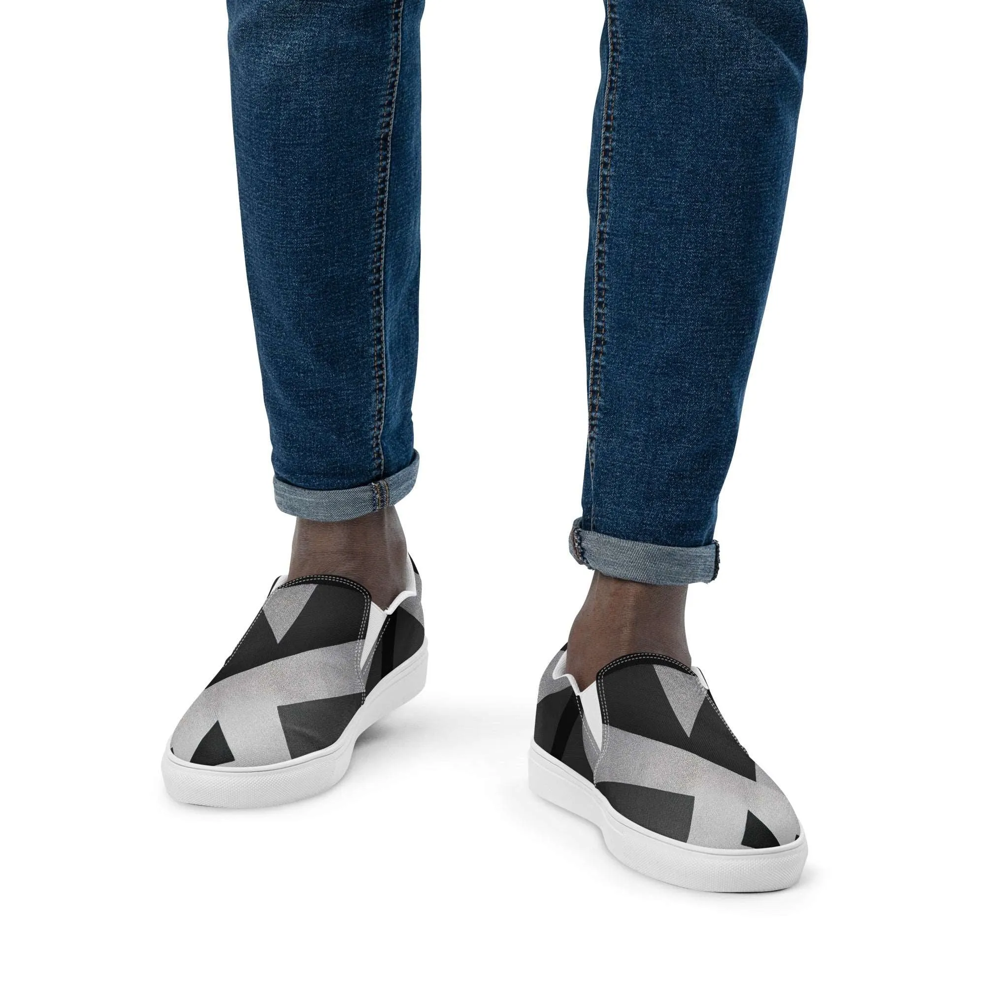 Men’s Slip-on Canvas Stamp-4