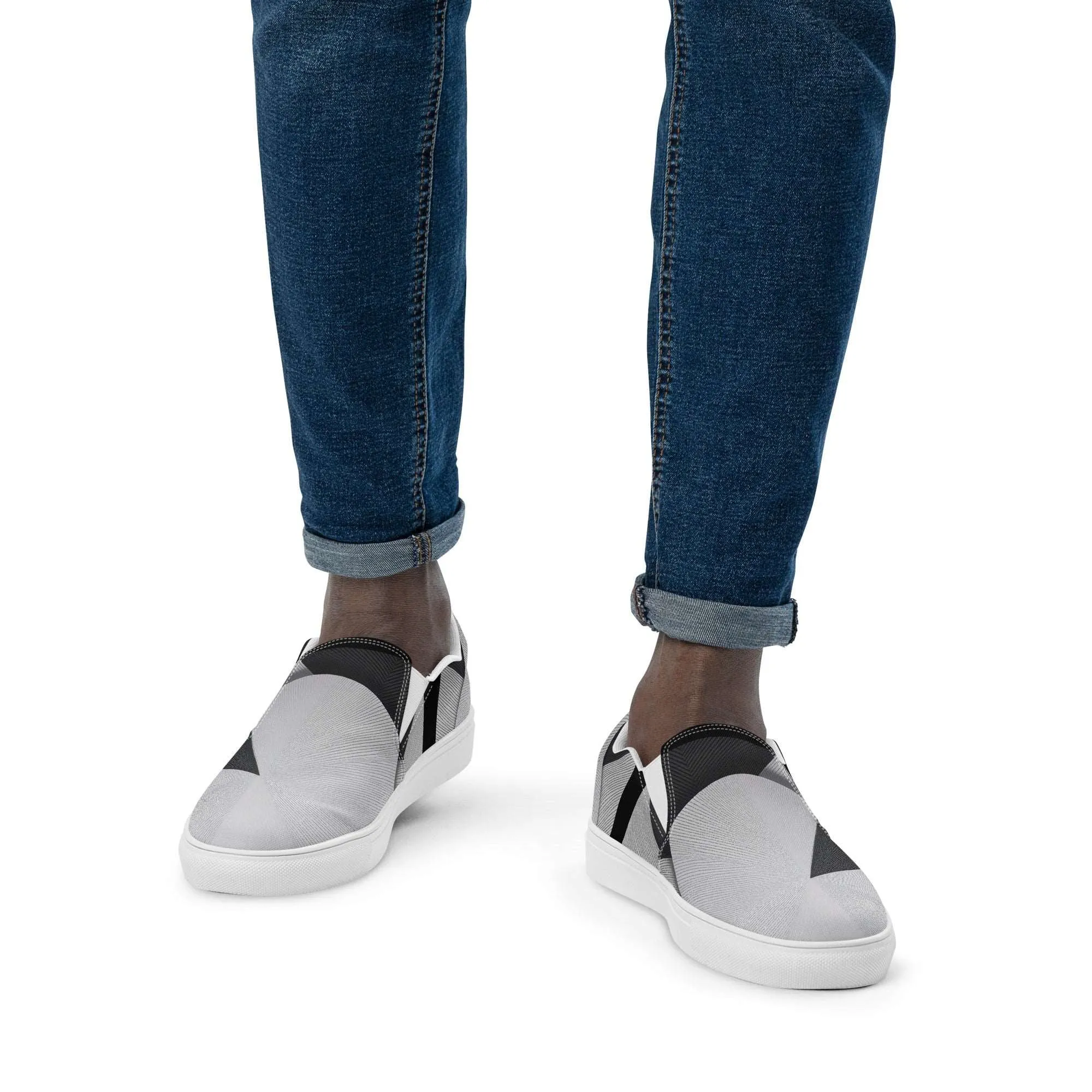 Men’s Slip-on Canvas Stamp-8