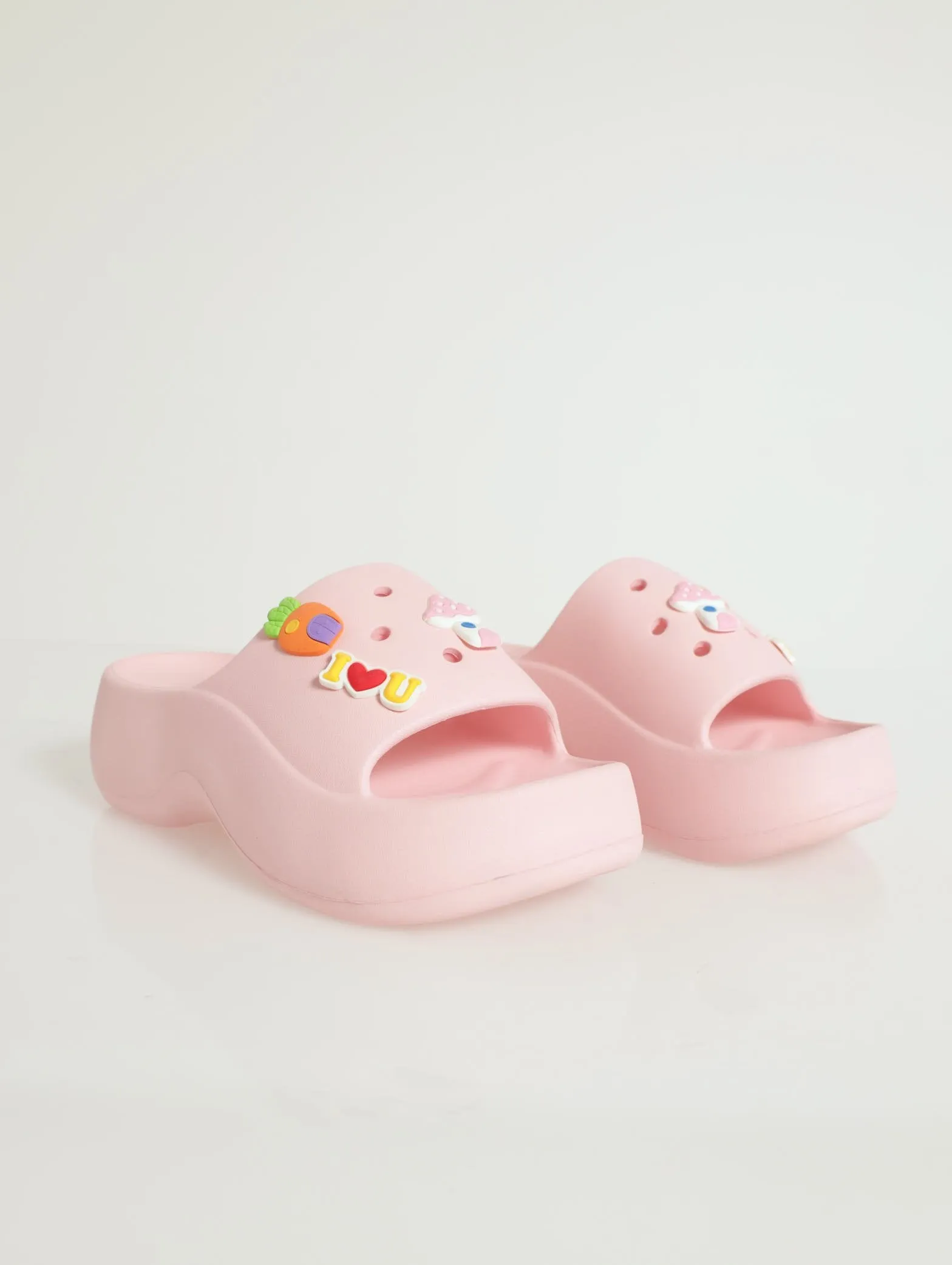 Mojito Chunky Flatform Slide - Pink